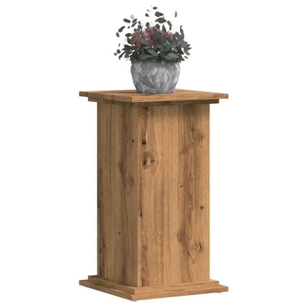 vidaXL plantestativ 33x33x60 cm konstrueret træ gammelt egetræslook