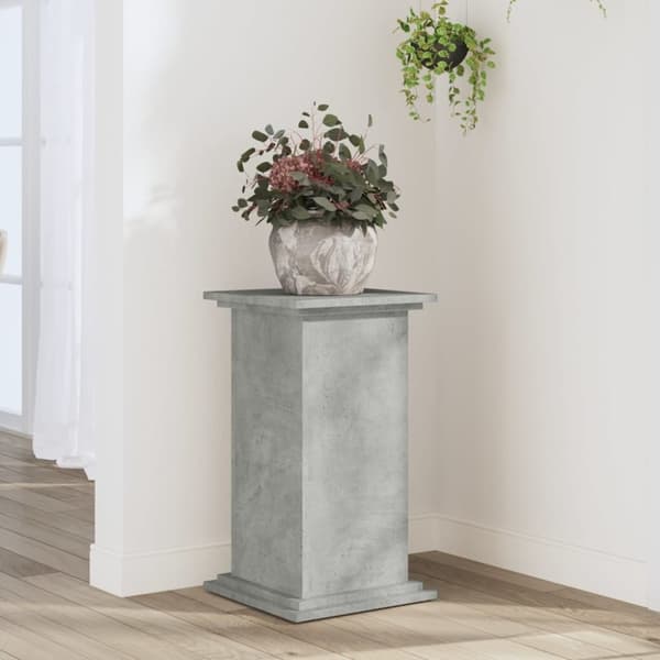 vidaXL plantestativ 33x33x60 cm konstrueret træ betongrå