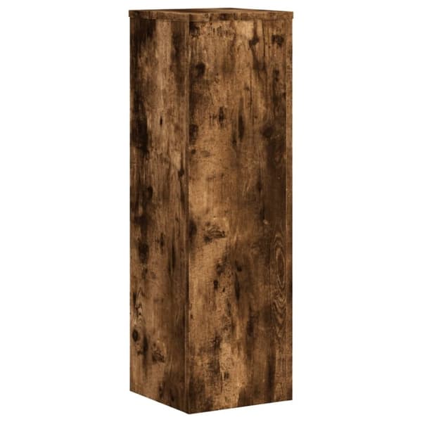 vidaXL Plantestativer 2 stk røkt eik 25x25x80 cm konstruert tre