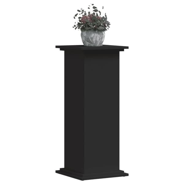 vidaXL Växtställ svart 33x33x80 cm konstruerat trä