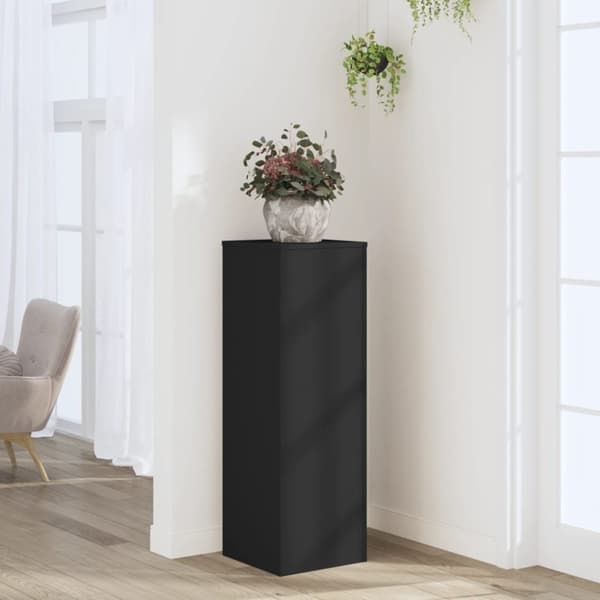 vidaXL Kasviteline musta 33x33x100 cm tekninen puu