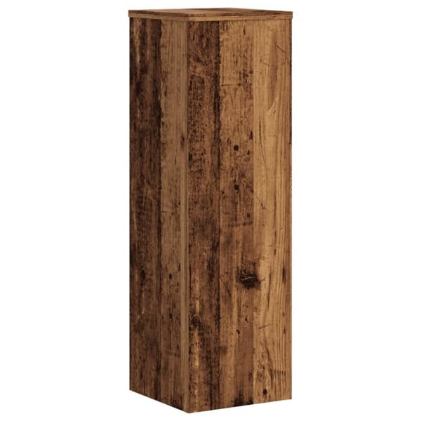 vidaXL plantestativer 2 stk. 25x25x80 cm konstrueret træ antikt træ