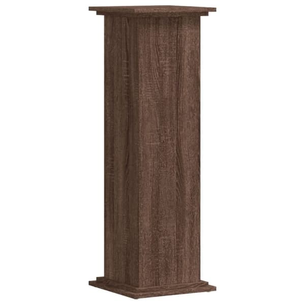 vidaXL Plantestativ brun eik 33x33x100 cm konstruert tre