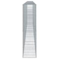 Miniatyrbillede 5 af 8: vidaXL gabionkurv med cover 800x50x200 cm galvaniseret jern