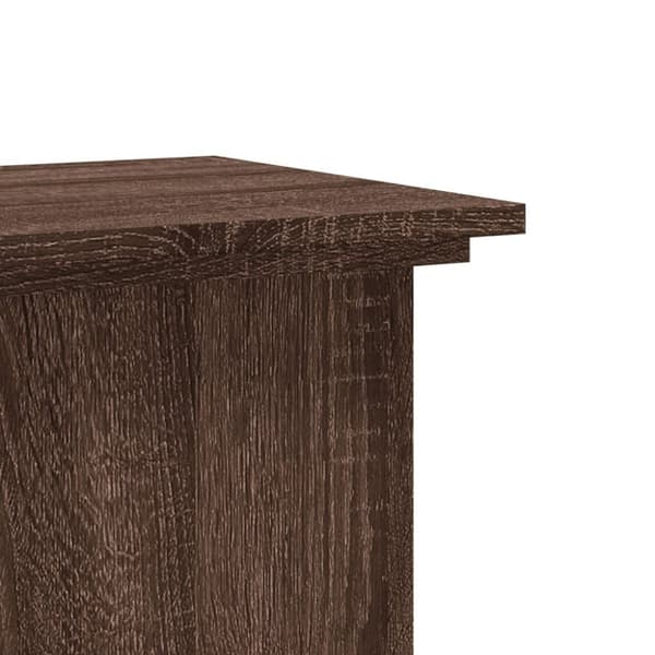 vidaXL Kasviteline ruskea tammi 33x33x80 cm tekninen puu