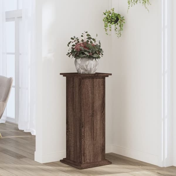 vidaXL Kasviteline ruskea tammi 33x33x80 cm tekninen puu