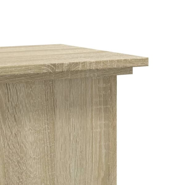 vidaXL plantestativ 33x33x80 cm konstrueret træ sonoma-eg