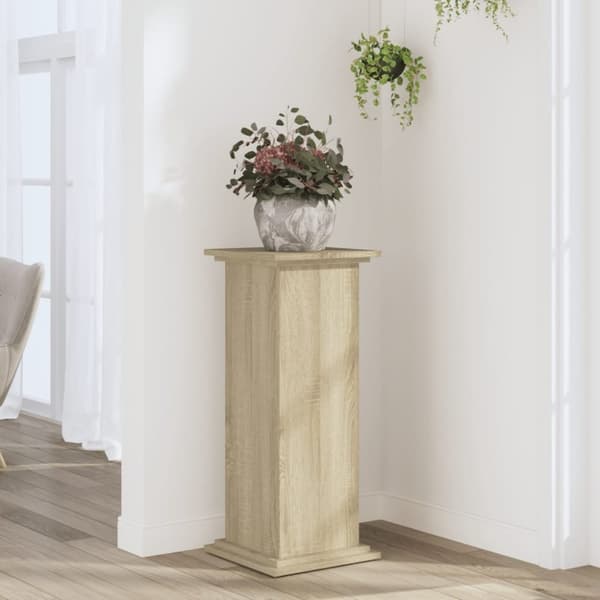 vidaXL plantestativ 33x33x80 cm konstrueret træ sonoma-eg