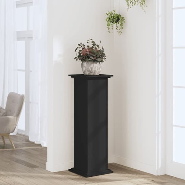 vidaXL Kasviteline musta 33x33x100 cm tekninen puu