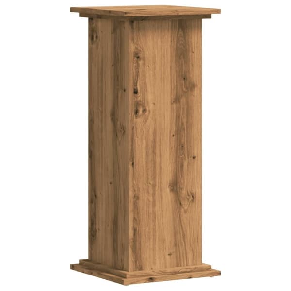 vidaXL plantestativ 33x33x80 cm konstrueret træ gammelt egetræslook