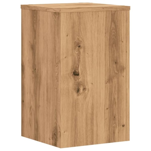 vidaXL plantestativer 2 stk. 30x30x50 cm konstrueret træ egetræsfarvet