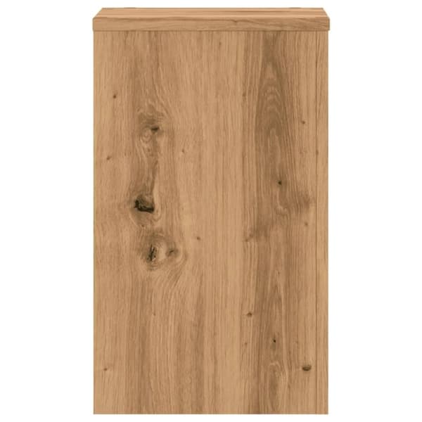 vidaXL plantestativer 2 stk. 30x30x50 cm konstrueret træ egetræsfarvet