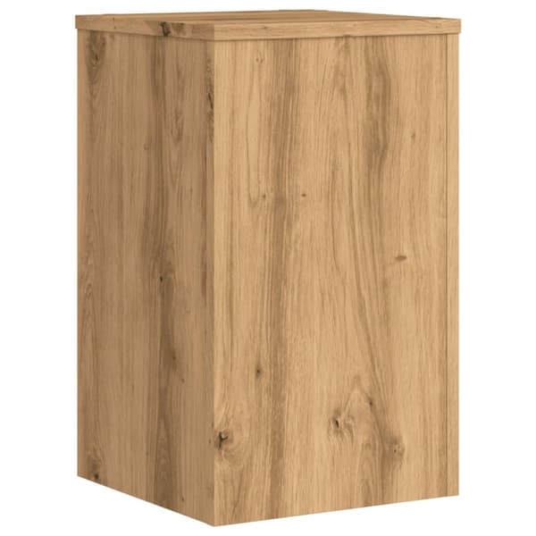 vidaXL plantestativer 2 stk. 30x30x50 cm konstrueret træ egetræsfarvet