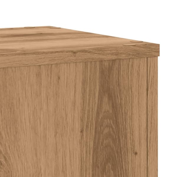 vidaXL plantestativer 2 stk. 30x30x50 cm konstrueret træ egetræsfarvet