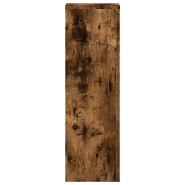vidaXL plantestativer 2 stk. 25x25x80 cm konstrueret træ røget eg