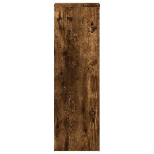 vidaXL plantestativer 2 stk. 25x25x80 cm konstrueret træ røget eg