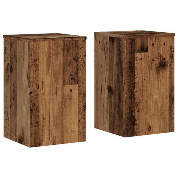 vidaXL Kasvitelineet 2 kpl vanha puu 30x30x50 cm tekninen puu