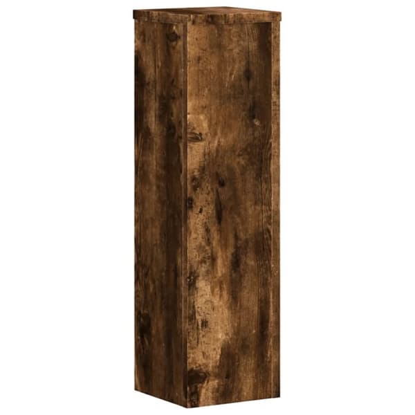 vidaXL plantestativer 2 stk. 17x17x60 cm konstrueret træ røget eg