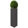 Pikkukuva 4 / 11: vidaXL Puutarhakukkalaatikko musta kolmio 30x26x75 cm teräs