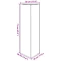Pikkukuva 11 / 11: vidaXL Puutarhakukkalaatikko musta kolmio 30x26x75 cm teräs