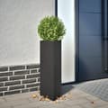 Pikkukuva 2 / 11: vidaXL Puutarhakukkalaatikko musta kolmio 30x26x75 cm teräs