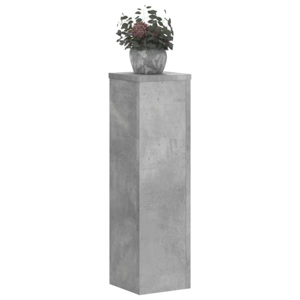 vidaXL plantestativer 2 stk. 17x17x60 cm konstrueret træ betongrå