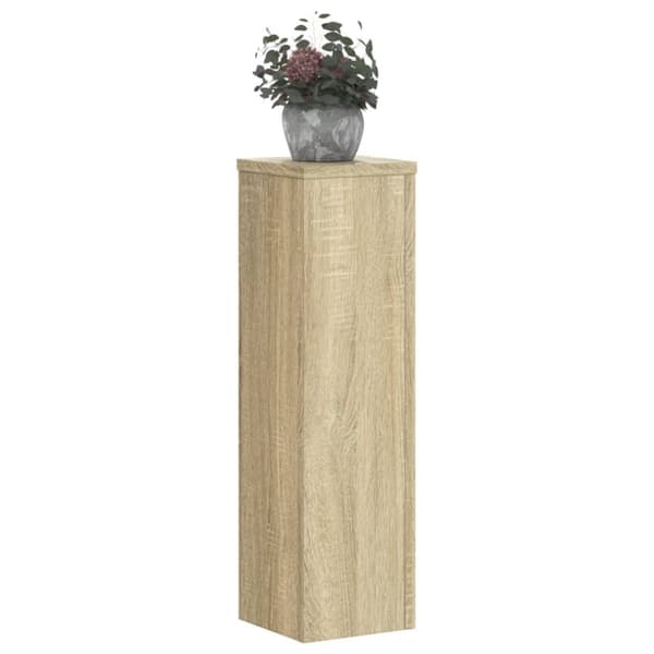 vidaXL plantestativer 2 stk. 17x17x60 cm konstrueret træ sonoma-eg