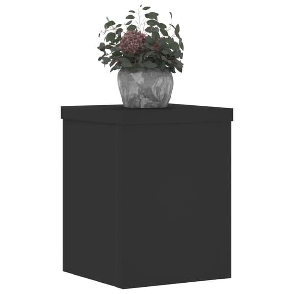 vidaXL plantestativer 2 stk. 15x15x20 cm konstrueret træ sort