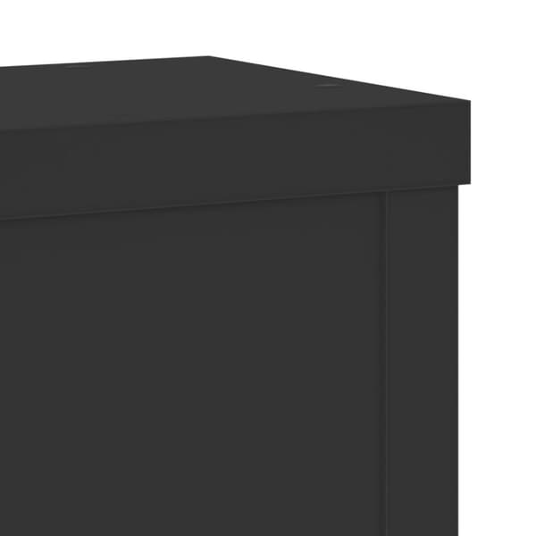 vidaXL plantestativer 2 stk. 15x15x20 cm konstrueret træ sort
