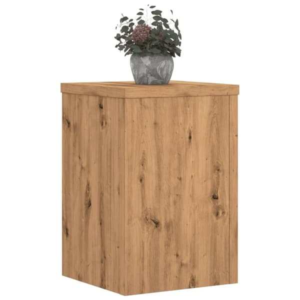 vidaXL plantestativer 2 stk. 25x25x35 cm konstrueret træ egetræsfarvet