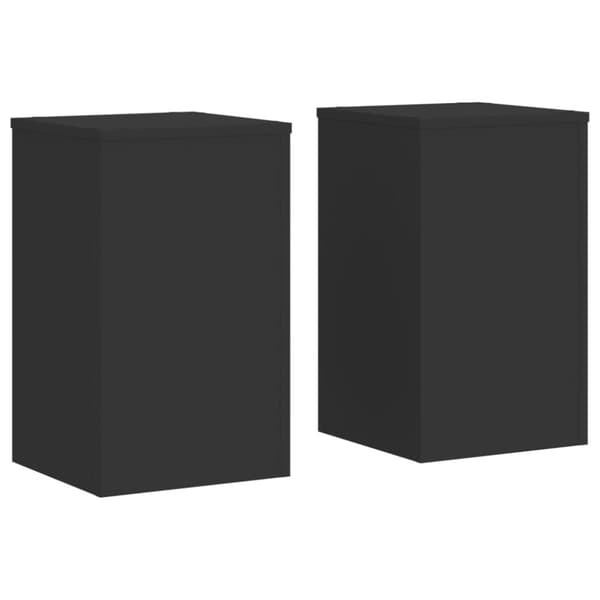 vidaXL Kasvitelineet 2 kpl musta 30x30x50 cm tekninen puu