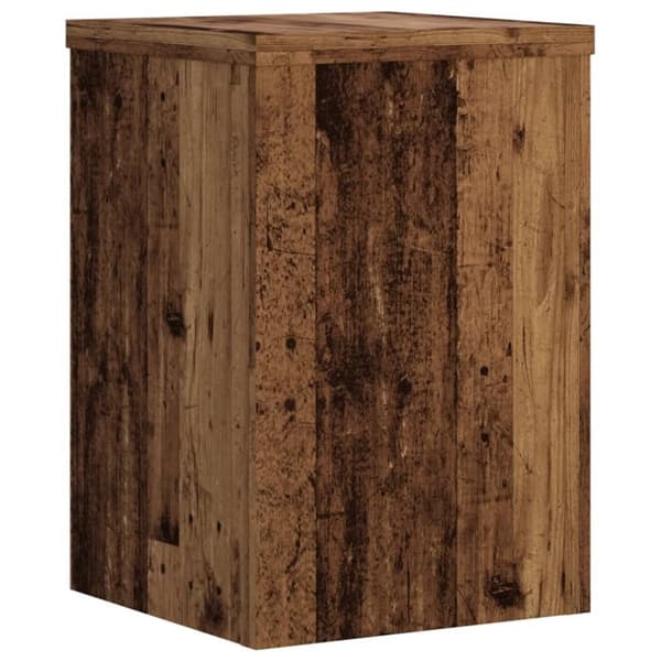vidaXL Växtställ 2 st åldrat trä 25x25x35 cm konstruerat trä