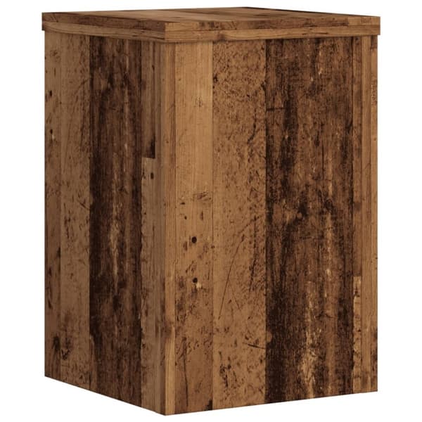 vidaXL Växtställ 2 st åldrat trä 25x25x35 cm konstruerat trä