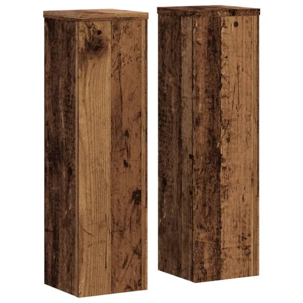 vidaXL Plantestativer 2 stk gammelt tre 17x17x60 cm konstruert tre