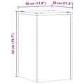Miniatyrbilde 11 av 11: vidaXL Plantestativer 2 stk brun eik 30x30x50 cm konstruert tre