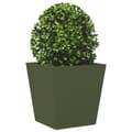 Miniatyrbilde 5 av 11: vidaXL Plantekasser 2 stk olivengrønn 40x40x40 cm stål