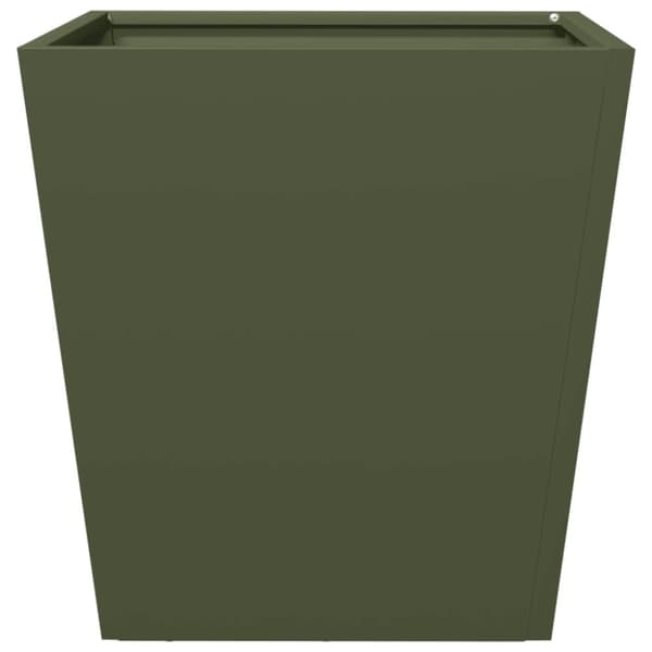 vidaXL Plantekasser 2 stk olivengrønn 40x40x40 cm stål