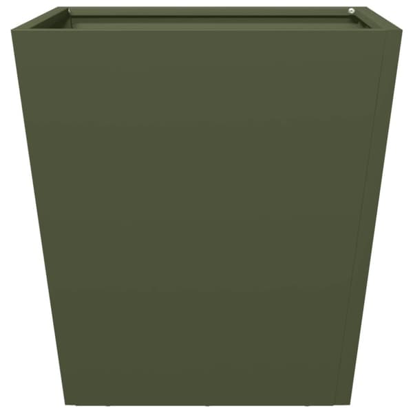 vidaXL Plantekasser 2 stk olivengrønn 40x40x40 cm stål