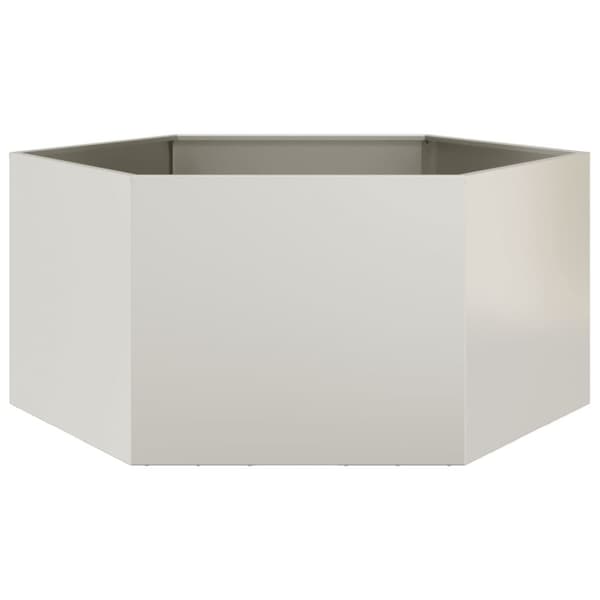 vidaXL Plantekasse sekskantet 104x90x45 cm Forvitringsstål