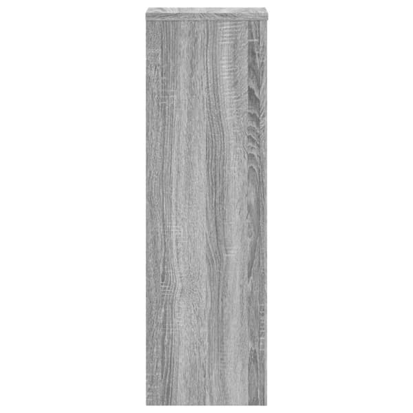 vidaXL Växtställ 2 st grå sonoma 25x25x80 cm konstruerat trä