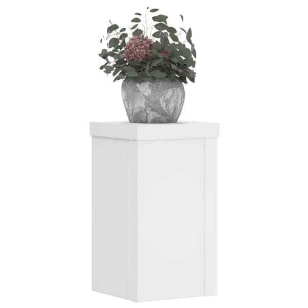 vidaXL Växtställ 2 st vit 10x10x18 cm konstruerat trä