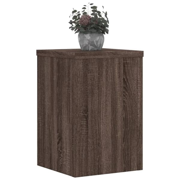 vidaXL Plantestativer 2 stk brun eik 20x20x30 cm konstruert tre