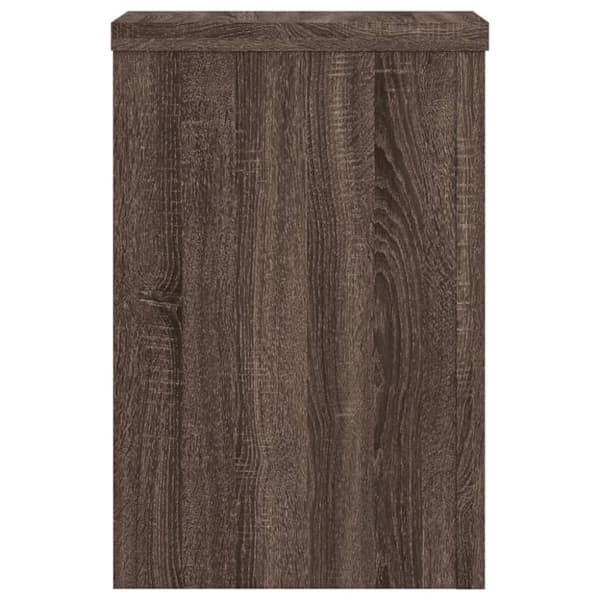 vidaXL Plantestativer 2 stk brun eik 20x20x30 cm konstruert tre