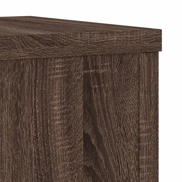 vidaXL Plantestativer 2 stk brun eik 20x20x30 cm konstruert tre