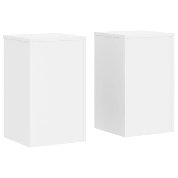 vidaXL Växtställ 2 st vit 30x30x50 cm konstruerat trä