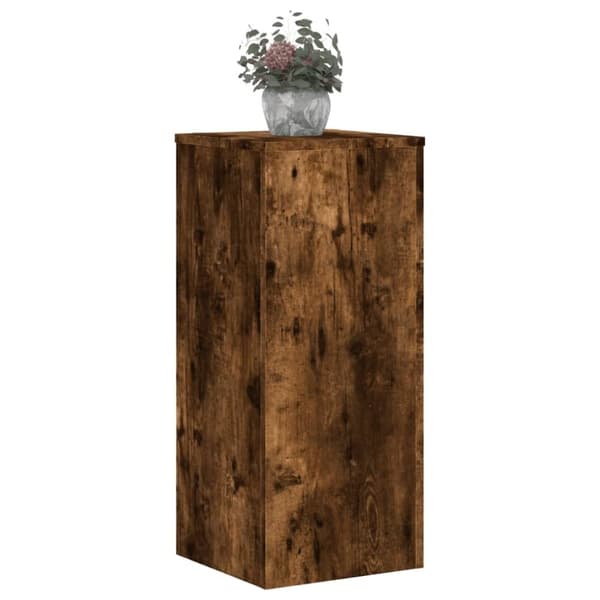 vidaXL plantestativer 2 stk. 30x30x70 cm konstrueret træ røget eg