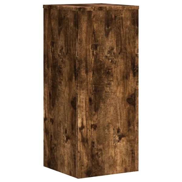 vidaXL plantestativer 2 stk. 30x30x70 cm konstrueret træ røget eg
