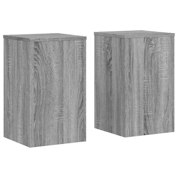 vidaXL Plantestativer 2 stk grå sonoma 30x30x50 cm konstruert tre