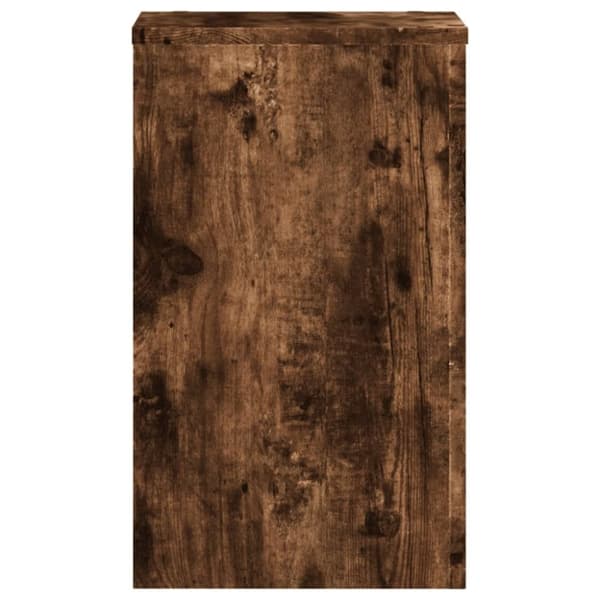 vidaXL Växtställ 2 st rökfärgad ek 30x30x50 cm konstruerat trä