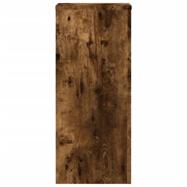 vidaXL Plantestativer 2 stk røkt eik 30x30x70 cm konstruert tre
